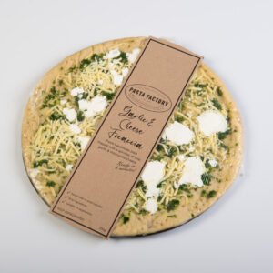 Focaccia Pizza – Garlic & Cheese