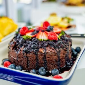 Double Chocolate Berry Cake