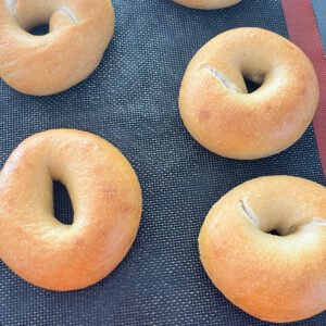 Sourdough Choc Chip Bagels