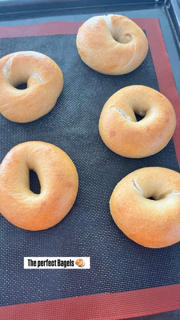 Sourdough Choc Chip Bagels