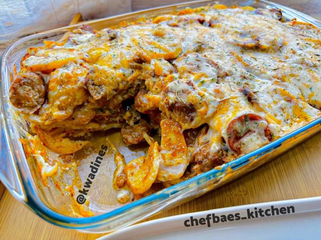One Pot Meals - Cheesy Potato bake