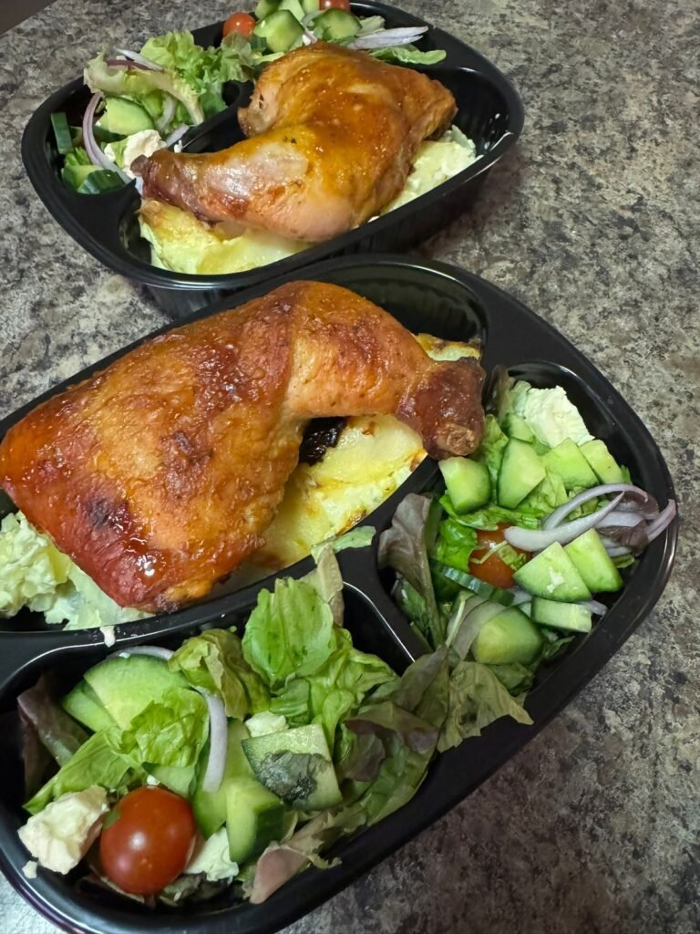 Grilled Chicken, Potato bake and salad