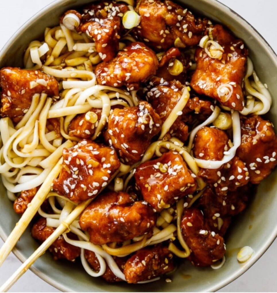 Honey Chicken Chow Mein