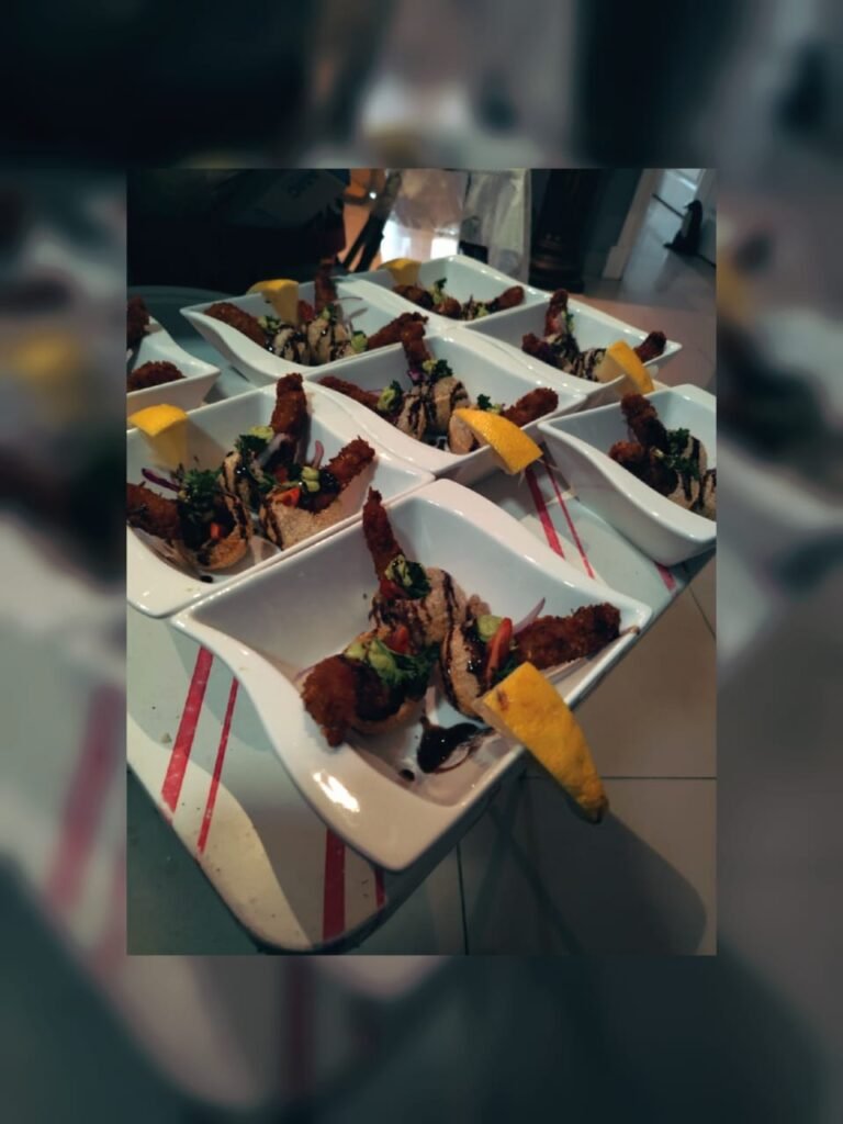 Prawn Pani Puri cocktail