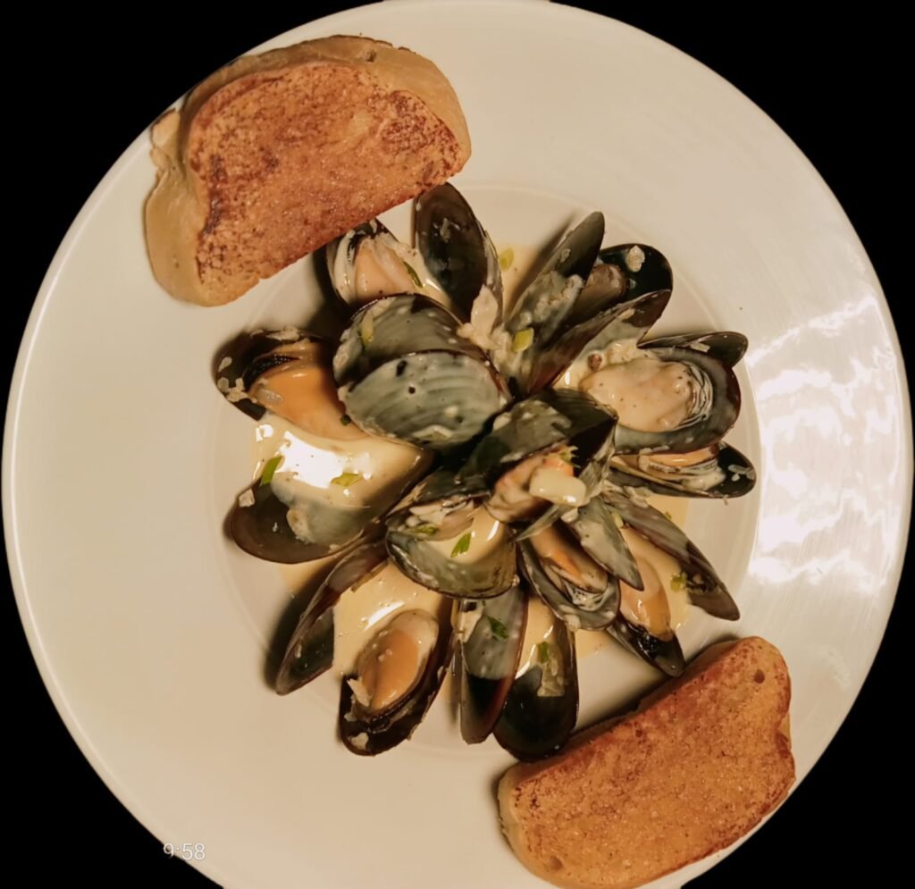 Creamy mussels