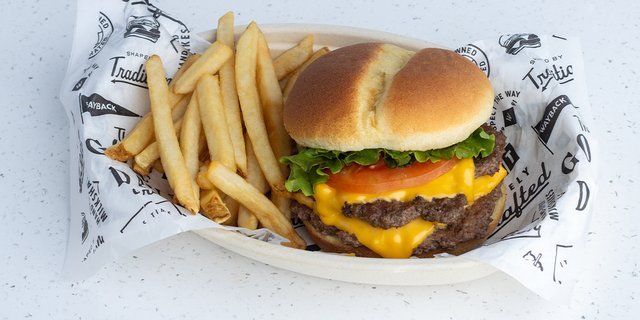Double Cheeseburger & French Fries Boxed Meal