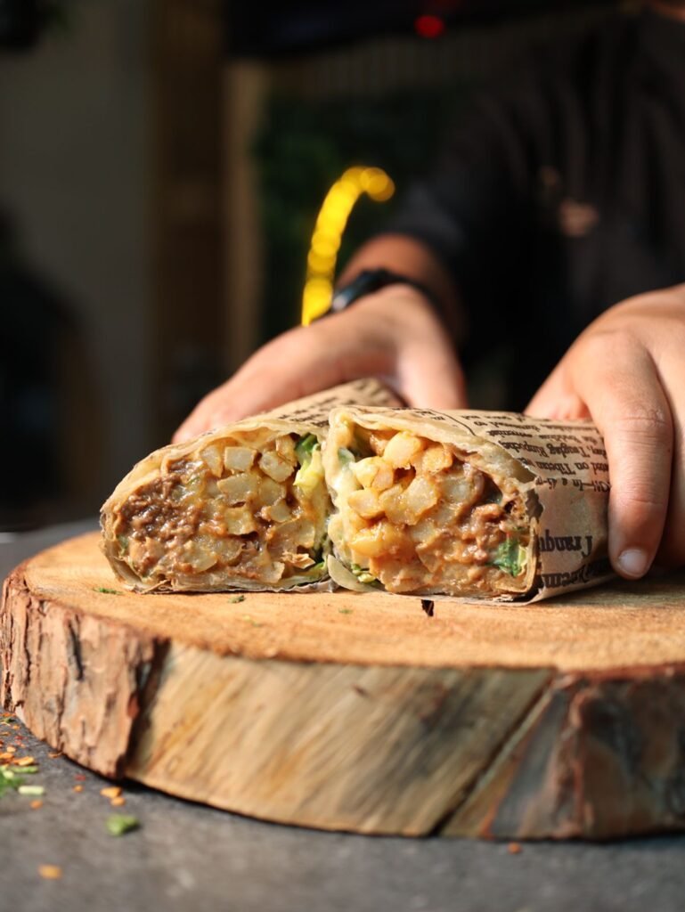 Masala Steak Roti Wrap