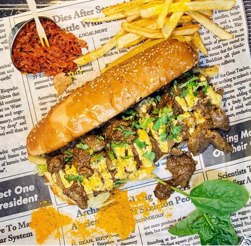 Masala Steak Baguette