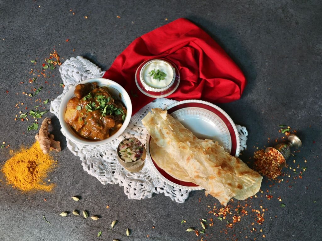 Lamb Curry with Roti