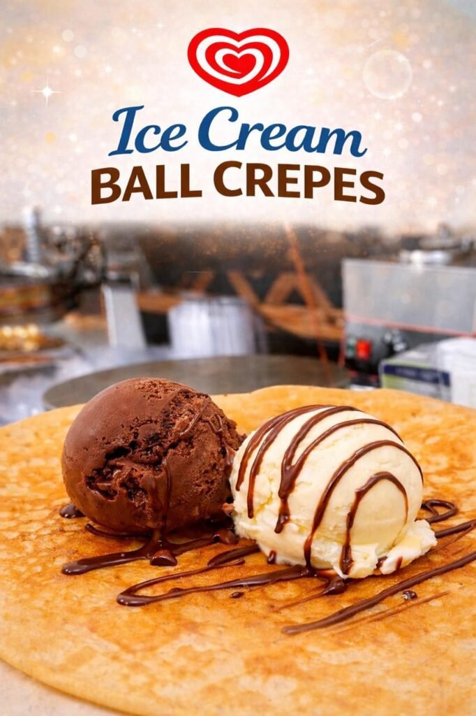Ice Cream Ball Crepes