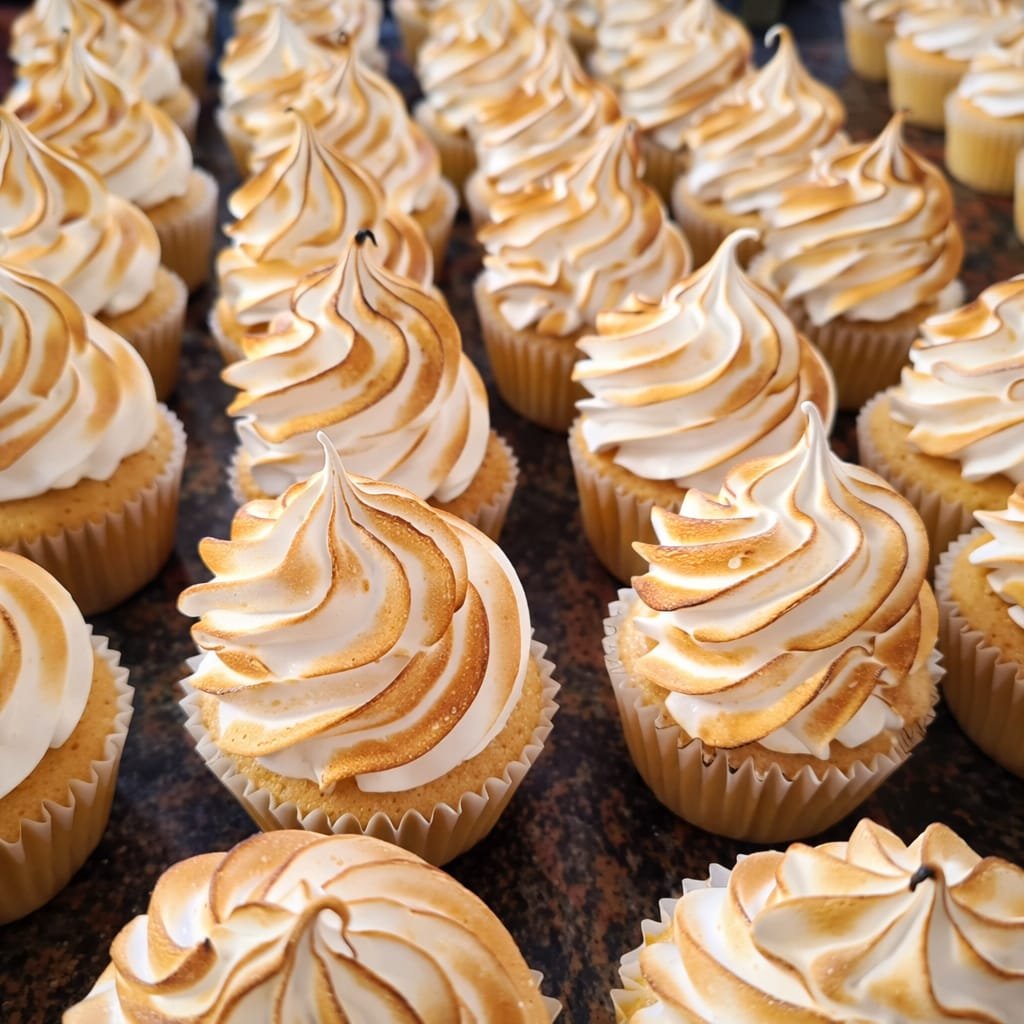 Lemon meringue cupcakes