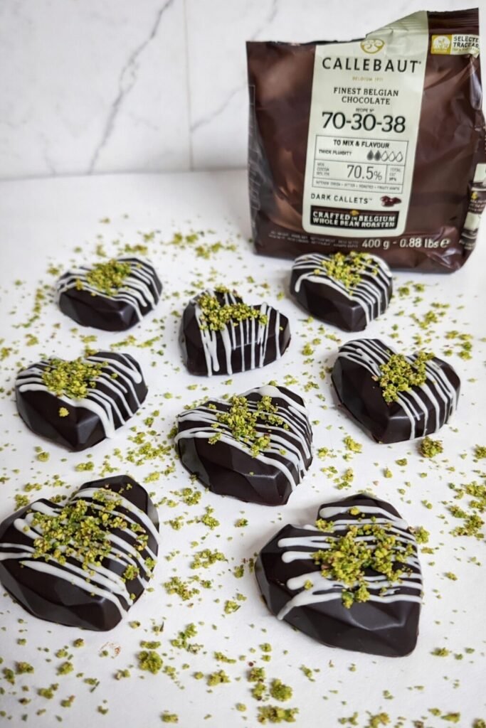 Dubai Chocolate Hearts